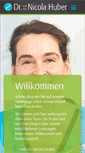 Mobile Screenshot of dr-nicola-huber.de