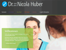 Tablet Screenshot of dr-nicola-huber.de